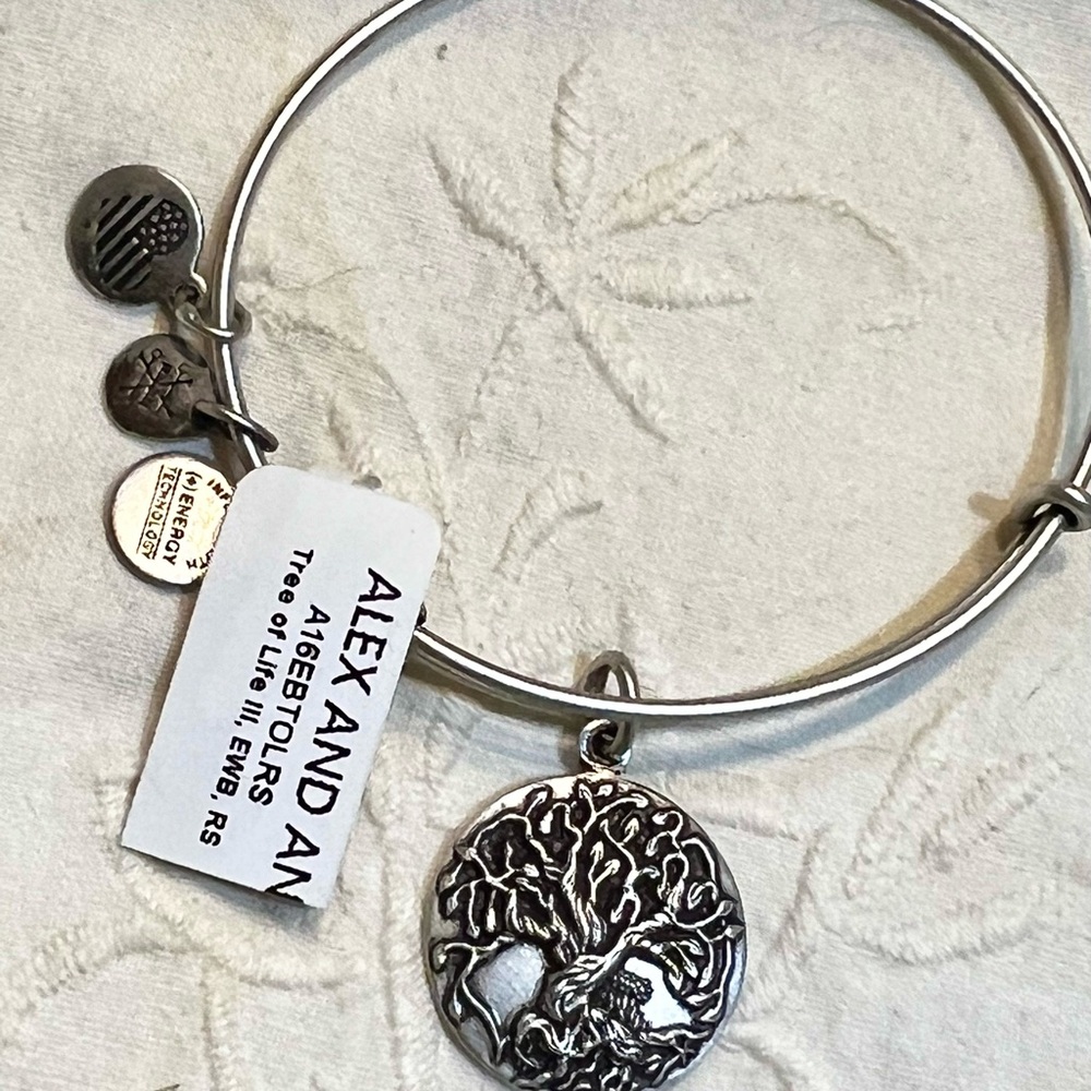 Alex and Ani Silver Tree of Life Bangle